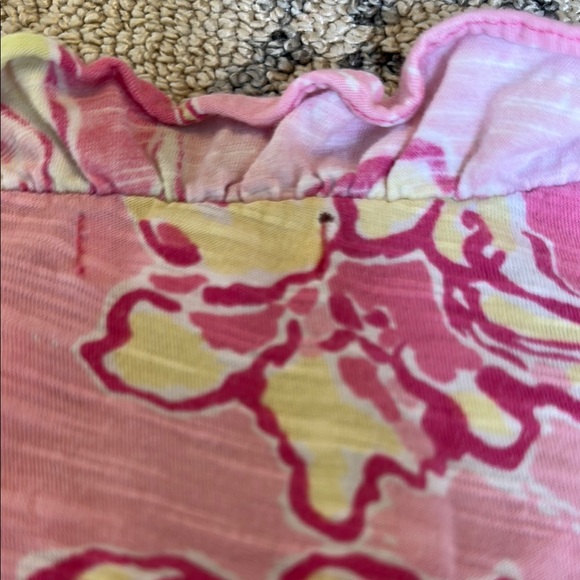 Lilly Pulitzer floral pink dress size 12-14 - Picture 5 of 5